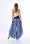 Women's Asymmetrical Capped Silk Shalwar Trousers - 3