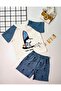 Baby Boy Snopy Printed Summer Casual Cotton Shorts Set Blue