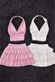 Ashley Sim Detailed Shorts Skirt Blouse Set - 3