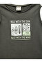 Printed Anthracite Baby Boy Sleeveless T-Shirt 6Smb30001Tk - 3