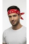 Unisex Red Moon Star Patterned Bandana |   Daily Hair Accessory, Neck Collar and Event Scarf - 3
