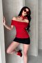 Set of 3 - Madonna Collar, Sleeveless, Flexible Camisole Fabric, Summer Blouse - 3