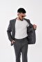 Slim Fit Mono Collar Striped Men's Suit - 5