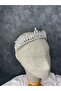 Simple and Stylish Zircon Stone Bridal Crown Bridal Wedding Hair Accessory Modern Design - 4