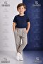 Boys' Plain Trousers with Elastic Waist Lycra Folded Cuffs Style 6.Mdl