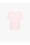 Cotton Teddy Bear Printed Short Sleeve Crew Neck Camisole T-Shirt - 5