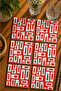 Abstract Design Set of 6 Coasters - Uv Printing Mdf - 10X10 cm
