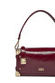 Accessory Detailed Shoulder and Hand Bag Burgundy Bag 0058 - 4