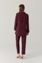 Burgundy Suit with Shawl Collar and Tie Detail 1744 - 8
