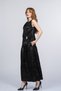 Women's Summer Black Roselle Pleated Shoulder Detailed Blouse and Skirt Set Stylish Daily Comfortable 1320 - 2
