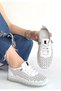 Women's Sneaker Sports Shoes White Leather Comfortable Daily Otja