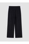 New Season from Güli̇s Gi̇yi̇m: Black Wide-Leg Women's Trousers with Elastic Waist - 2