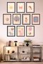 10-Piece Frame-Looking Baby & Kids Room Pink Nursery Painting Set with Cute Animal Figures 15X20 cm Mdf Uv Printing - 4