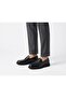 Men's Black Genuine Leather Laceless Classic Casual Shoes 0506 - 3