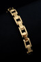 Men's Steel Bracelet - Screwed Gold Design Model, Gift for Lover, Spouse, Father in a Luminous Box - 5