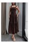 Lace Embroidered Belted Midi Dress - 3
