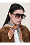 Unisex Pilot Sunglasses Leopard Pattern Frame Brown Gradient Glass Uv Protected Nurk C1 - 2