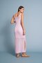 U-Neck Long Openwork Dress Pink - 4