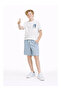 Skate Team Printed Woven Striped Shorts Boys' Set - Blue - 3