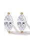 Marquise Cut Earrings Gold
