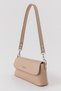 Women's Zoya Model Soft Leather Look Mink Shoulder Bag and Crossbody Baguette Bag - 4