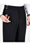 Slim Fit Pants with Belt Detail, Navy Blue T14819 - 2