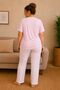Luna Short Sleeve Women's Pajama Set – Soft Textured, Breathable, Comfortable Homewear Set - 5