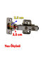 Piston Hinge with Brake Kitchen Wardrobe Cabinet Furniture Door Cover Metal Flat Chrome Stone Hinge - 3