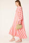 Contrast Striped Muslin Dress - 2