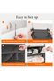 Over the Door Storage, Clear Hanging Organiser with 4 Mesh Side Pockets, Anti Tilt 40 lbs Lo - 7