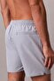 Men's Blue Medium Size Ip B Tie-Detail Swim Shorts - 3