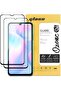 Tempered Glass [2 Per Pack] Compatible With Redmi 9A 4G (LTE / 4G) Screen Protector, Shock Proof Bubble Free HD Clear Scratch Resistant Full Screen Coverage -Black
