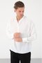 Men's Linen Hakim Collar Half Placket Buttoned Shirt - 6