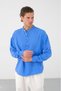 Men's Linen Hakim Collar Half Placket Buttoned Shirt