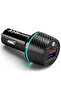 3-In-1 Car Phone Charger with QC3.0 Fast Charging, PD36W+PD30W+USB 22.5W Output, LED Indicator