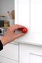 8 Pcs Hard Plastic Knob Round Ball Red Cabinet Furniture Kitchen Cupboard Drawer Handle Knobs - 5