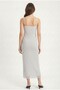 Women's Liana Lined Polka Dot Long Tulle White Dress with Adjustable Straps - 5