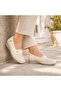 Miraye-H Women's Leather Shoes Beige - 2