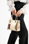 Jesse Vertical Form Gold Buckle Detailed Hand and Shoulder Bag Gold - 2
