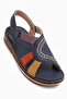 Cathrin Genuine Leather Cobalt Blue Women's Sandals