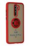Ilkeshop New Redmi Note 8 Pro Case Montreal Silicone Cover with Ring (91559) - Red - 2