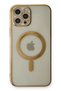 Ilkeshop New iPhone 12 Pro Case Magneticsafe Silicone (140100) - Gold - 3