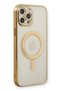 Ilkeshop New iPhone 12 Pro Case Magneticsafe Silicone (140100) - Gold