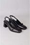 Seç 2697 genuine leather high heel shoe (heel height: 7 cm) black - 3