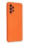 Ilkeshop New Galaxy A53 5g Case Nano Inside Velvet Silicone (203749) - Orange - 2