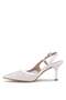 Elit Mst1157T Women's Classic Heeled Shoes White - 4