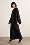 Yasira Bat Sleeve Satin Dress - 3