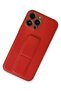 Ilkeshop New iPhone 13 Pro Case Coco Leather Stand Cover (102238) - Red - 2