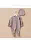Newborn Baby Girl and Boy Cotton Hospital-Release Outfit Set with Hat and Booties - 4