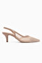 Cathe Beige Pointed Toe Women's Heeled Shoes - 2
